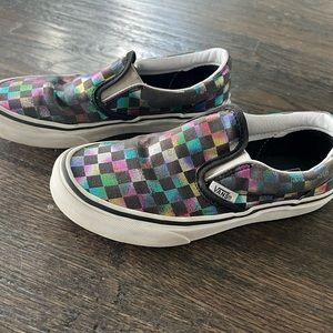 Vans shoes size 3. Checkered multi colored
